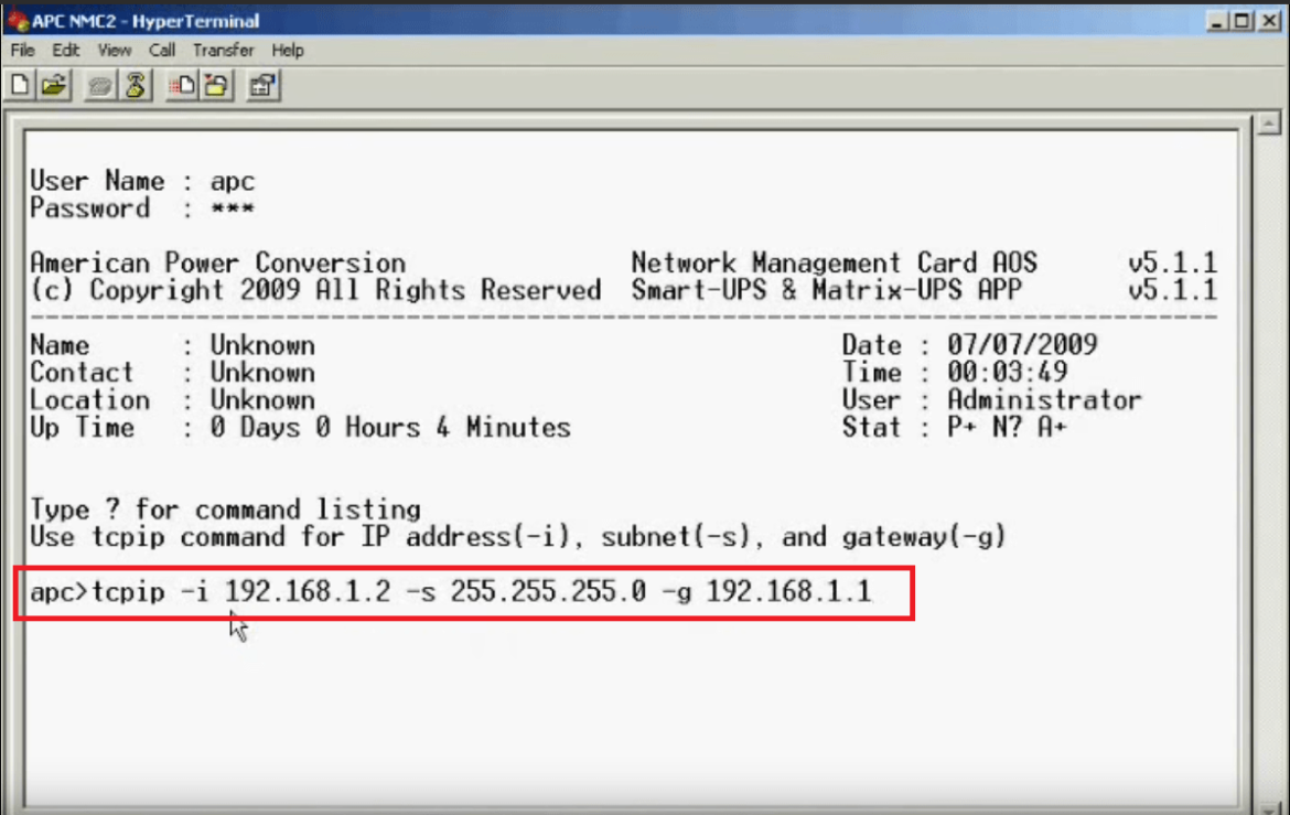 Cara Setting Network Management Card UPS APC Spesialis Elektronik
