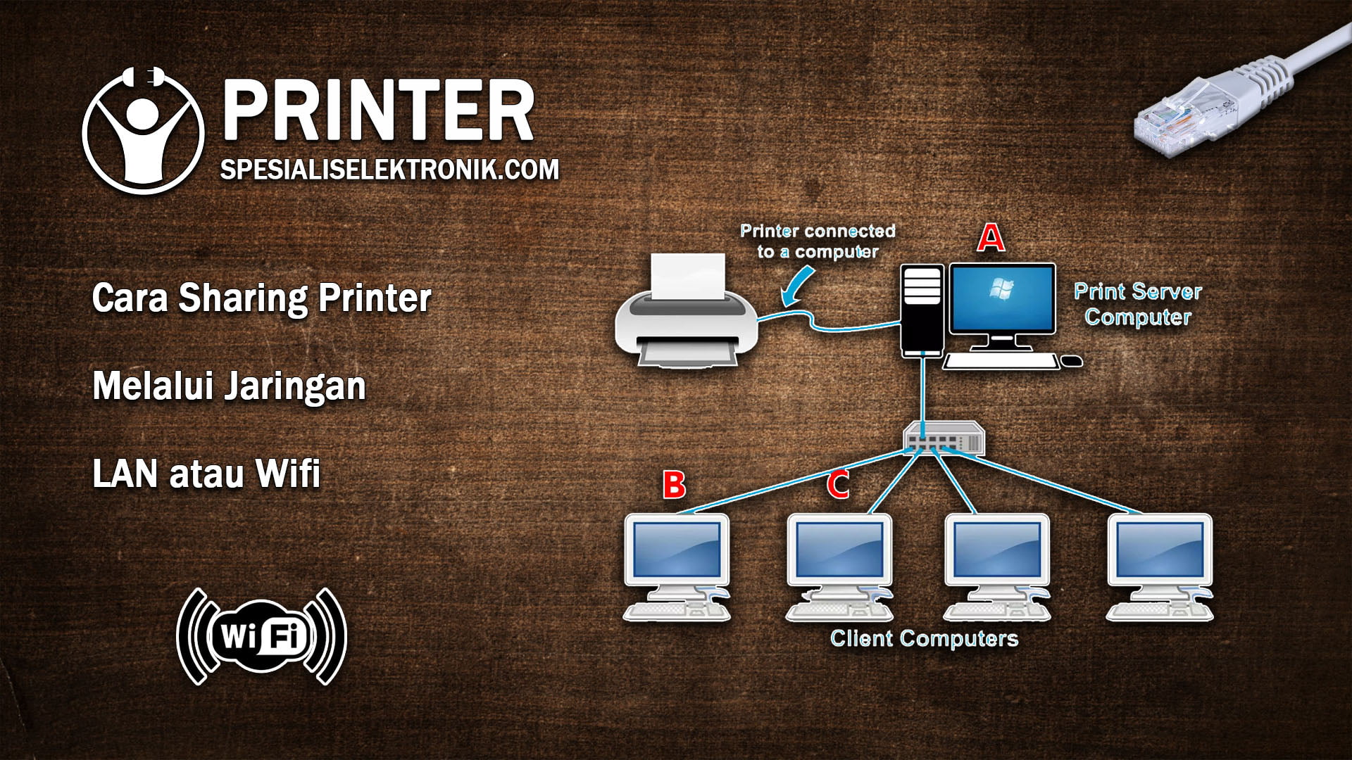 cara printer sharing