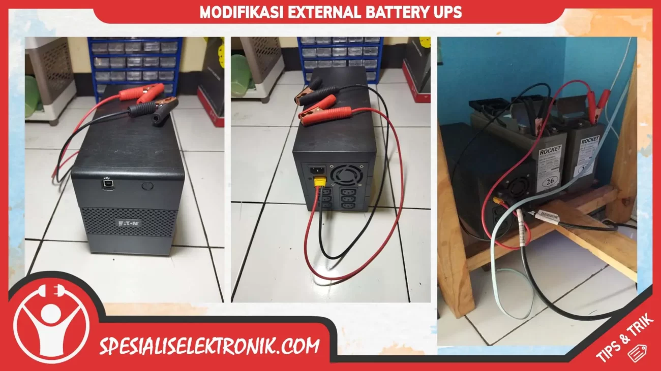 Modifikasi External Battery UPS
