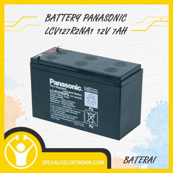 Baterai Battery Aki Panasonic LCV127R2NA1 12V 7Ah 2