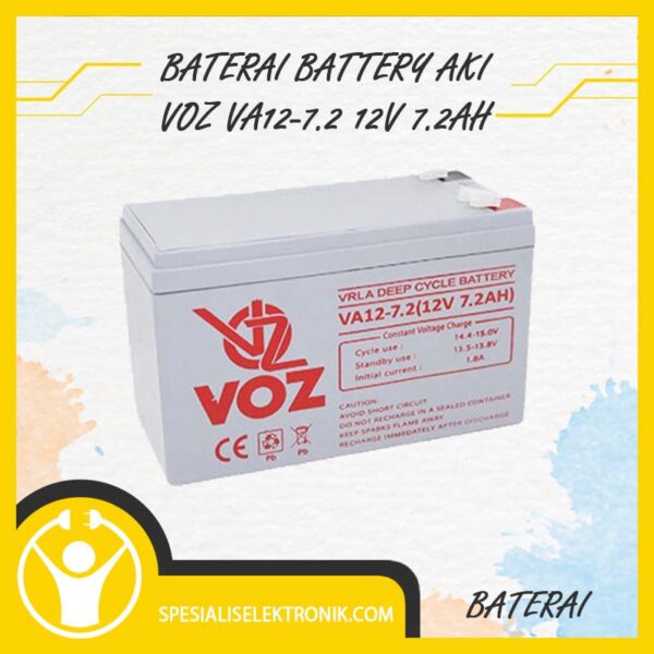 Baterai Battery Aki VOZ VA12-7.2 12V 7.2Ah