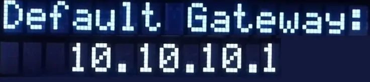 Setting IP UPS APC SRT Via LCD default gateway