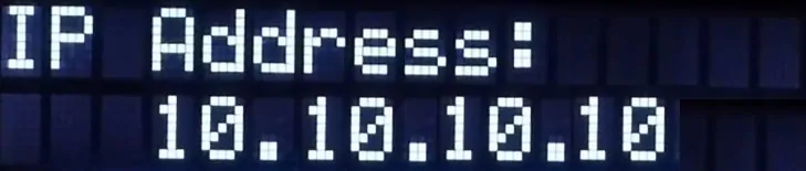 Setting IP UPS APC SRT Via LCD discover Ip address LCD display