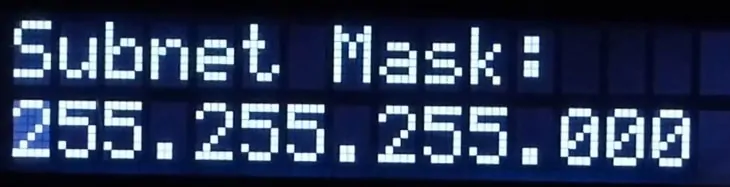 Setting IP UPS APC SRT Via LCD sunet mask