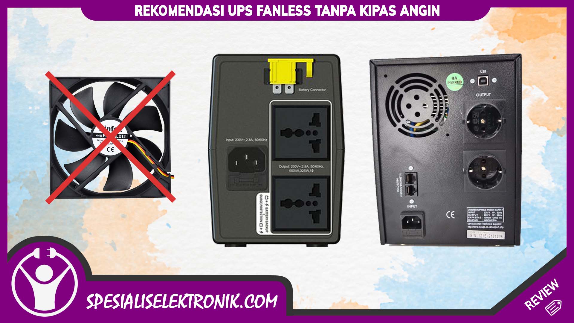 UPS Fanless Tanpa Kipas