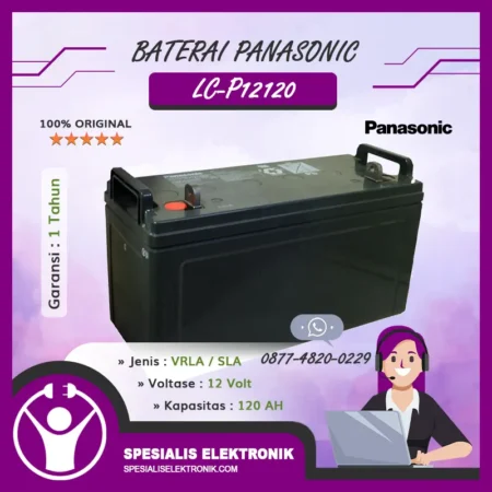 Baterai Panasonic 12V 120AH - LC-P12120