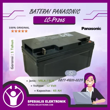 Baterai Panasonic 12V 65AH - LC-P1265