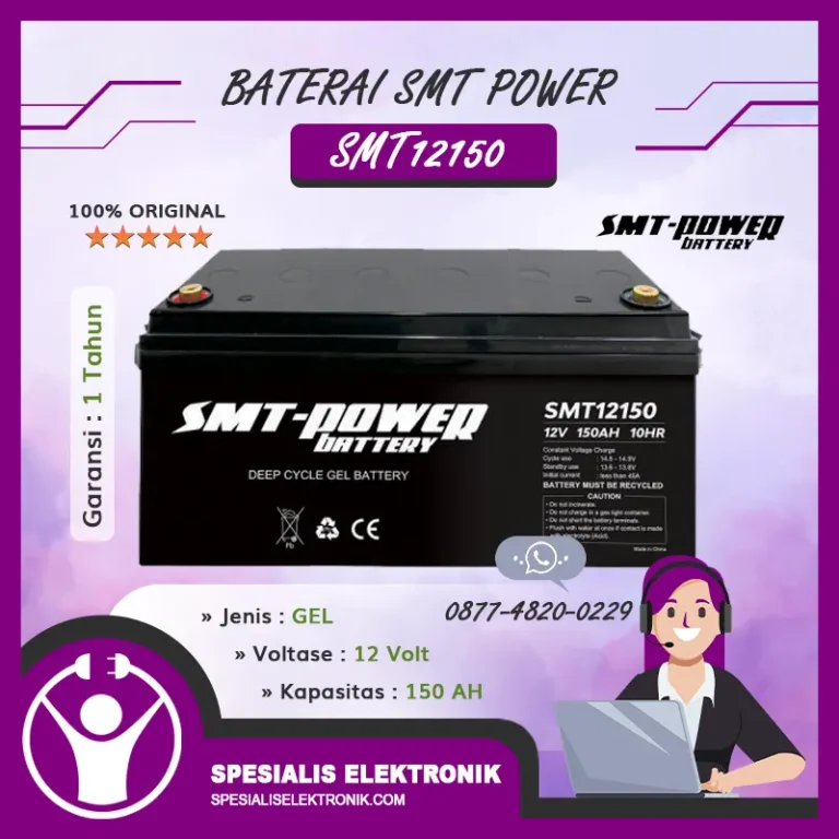 Baterai SMT Power 12Volt 150AH – SMT12150