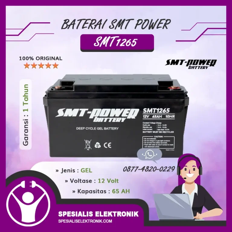 Baterai SMT Power 12Volt 65AH – SMT1265