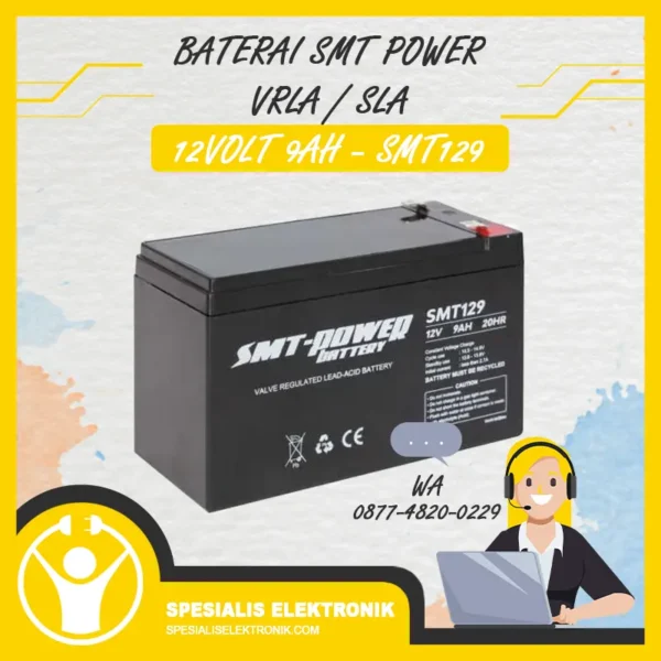 Baterai SMT Power 12Volt 9AH – SMT129