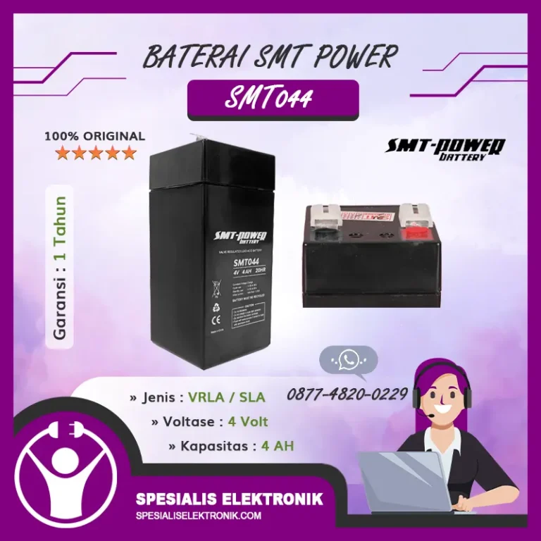Baterai SMT Power 4Volt 4AH – SMT044