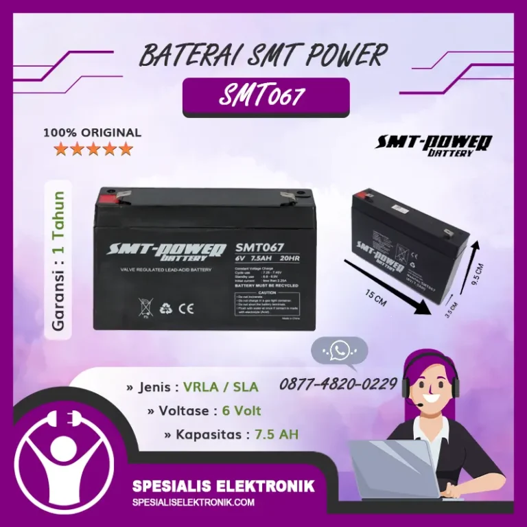 Baterai SMT Power 6Volt 7AH – SMT067