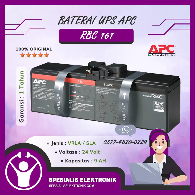 Baterai UPS APC - RBC161