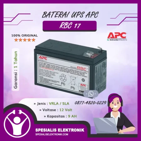 Baterai UPS APC - RBC17