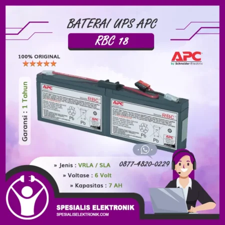 Baterai UPS APC - RBC18