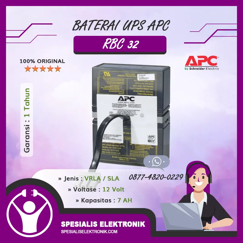 Baterai UPS APC - RBC32