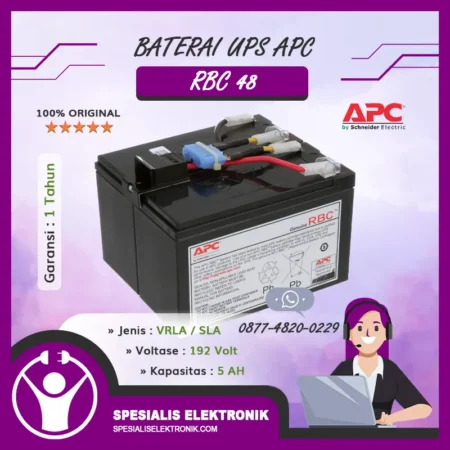 Baterai UPS APC - RBC48
