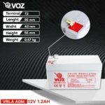 Baterai VOZ 12V 1.2AH - VA12-1.2 4