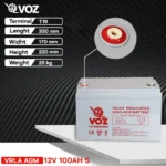 Baterai VOZ 12V 100AH - VA12-100-2 S 3