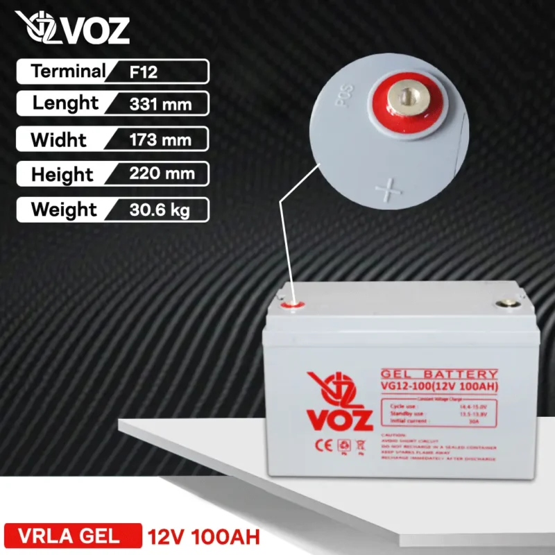 Baterai VOZ 12V 100AH - VG12-100 3