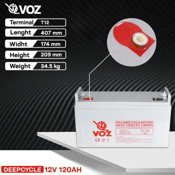 Baterai VOZ 12V 120AH - VA12-120 3