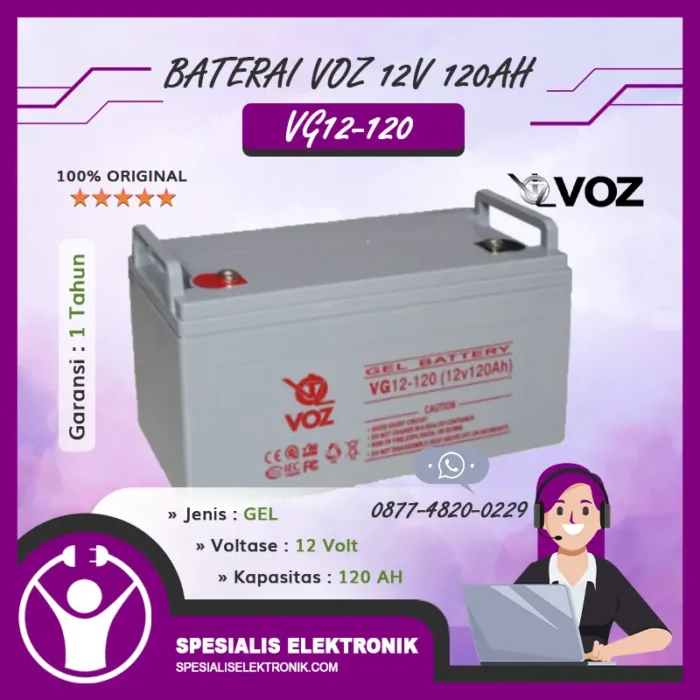 Baterai VOZ 12V 120AH - VG12-120