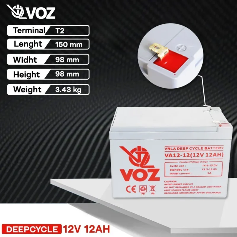 Baterai VOZ 12V 12AH - VA12-12 4