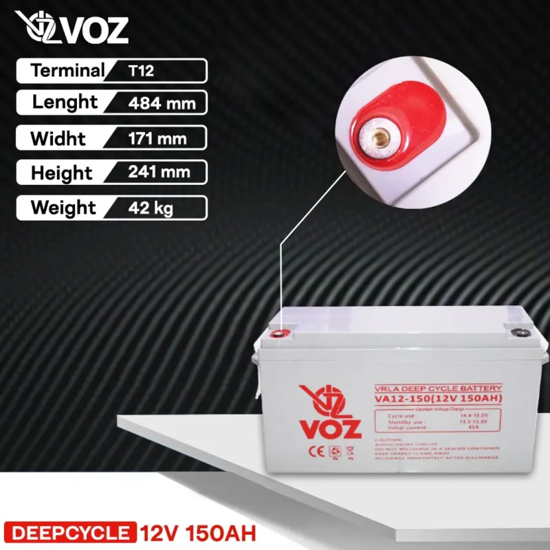 Baterai VOZ 12V 150AH - VA12-150 3