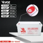 Baterai VOZ 12V 150AH - VG12-150 3