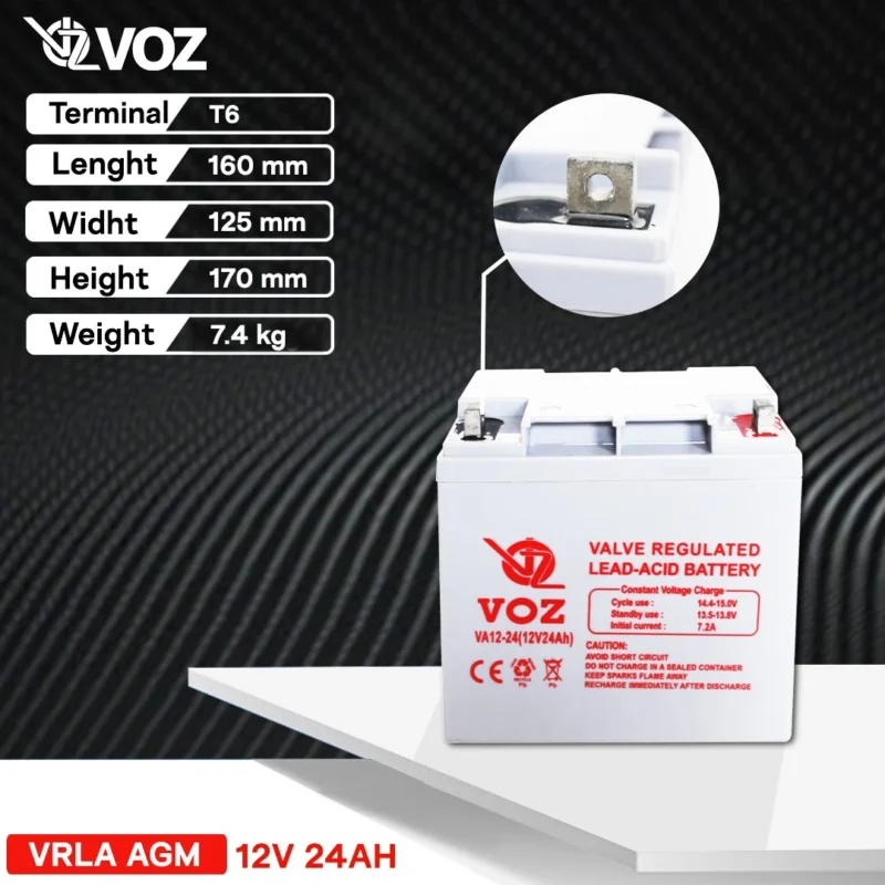 Baterai VOZ 12V 24AH - VA12-24 4