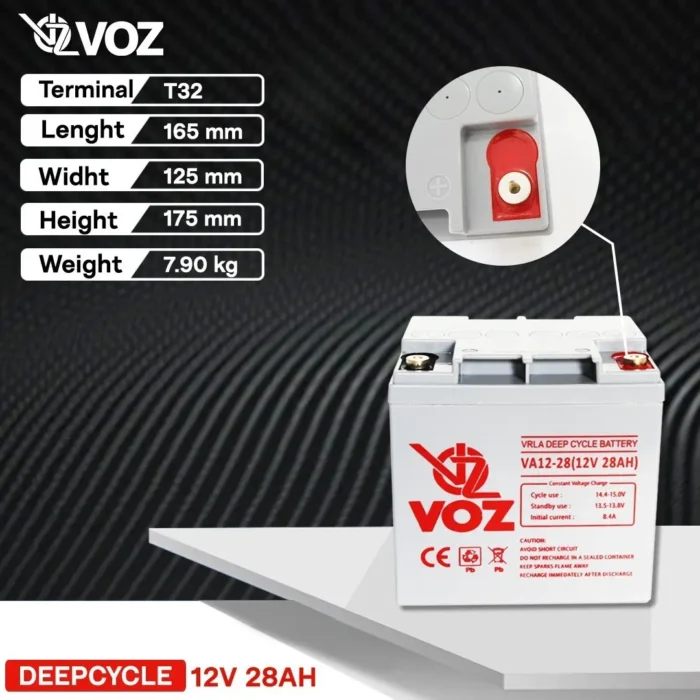 Baterai VOZ 12V 28AH - VA12-28 4