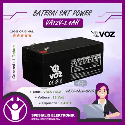 Baterai VOZ 12V 3.4AH - VA12-3.4