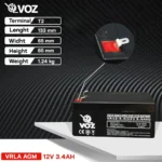 Baterai VOZ 12V 3.4AH - VA12-3.4 4
