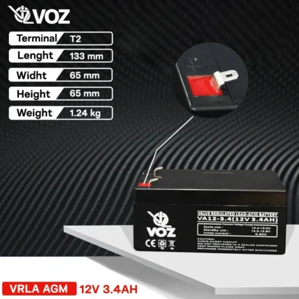Baterai VOZ 12V 3.4AH - VA12-3.4 4