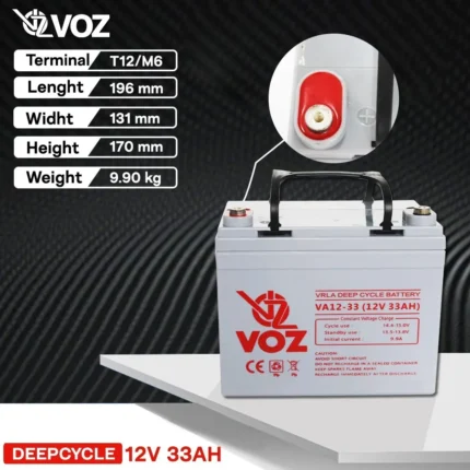 Baterai VOZ 12V 33AH - VA12-33 4