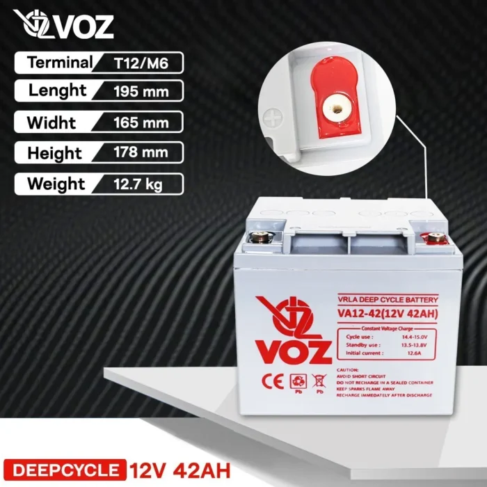Baterai VOZ 12V 42AH - VA12-42 3
