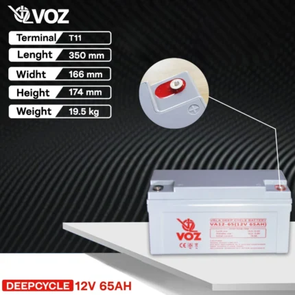 Baterai VOZ 12V 65AH - VA12-65 3