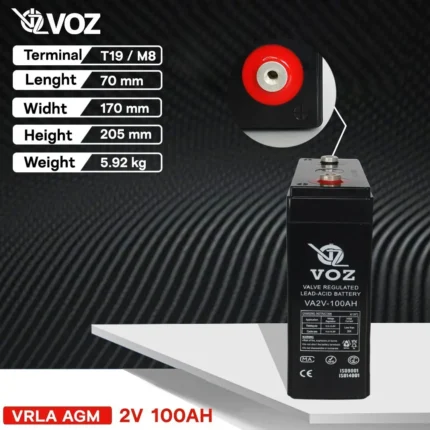 Baterai VOZ 2V 100AH - VA2V-100AH 4
