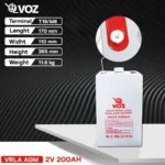 Baterai VOZ 2V 200AH - VA2V-200AH 4