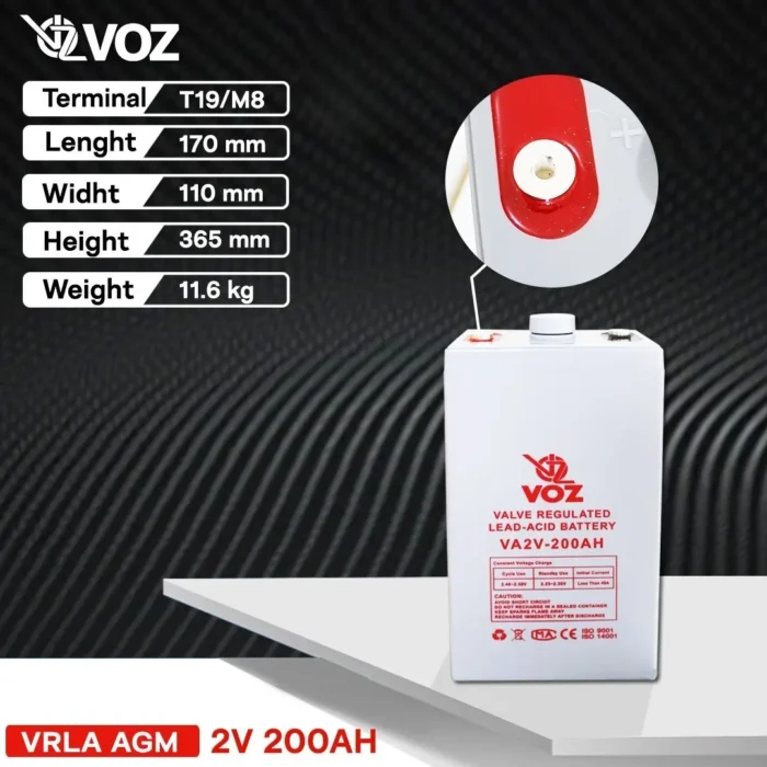 Baterai VOZ 2V 200AH - VA2V-200AH 4