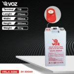 Baterai VOZ 2V 300AH - VA2V-300AH 4