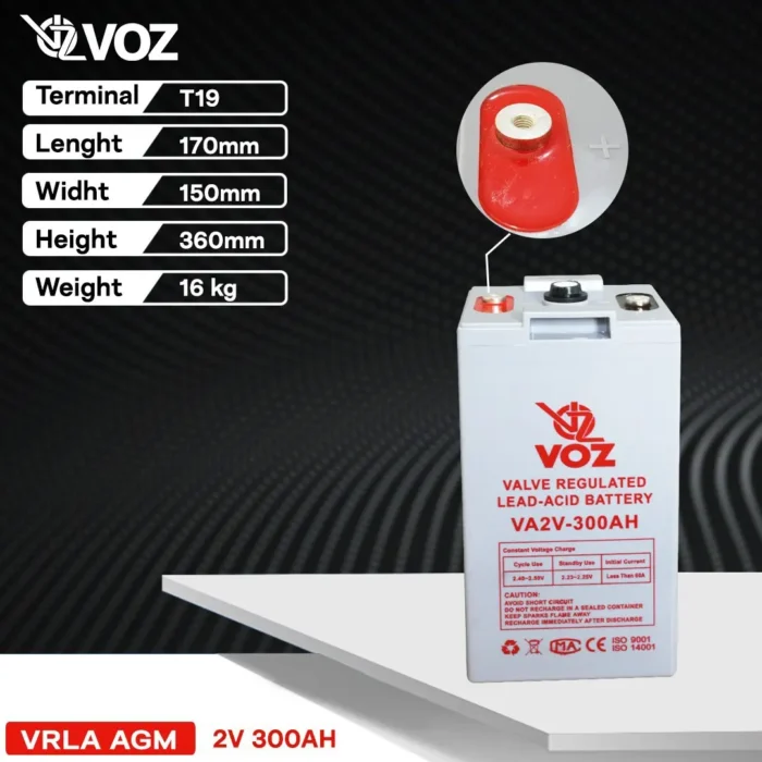 Baterai VOZ 2V 300AH - VA2V-300AH 4