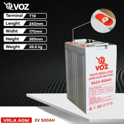 Baterai VOZ 2V 500AH - VA2V-500AH 4