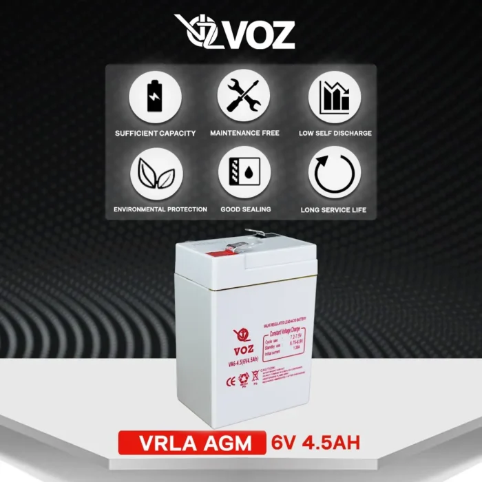 Baterai VOZ 6V 4.5AH - VA6-4.5 5