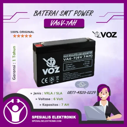 Baterai VOZ 6V 7AH - VA6-7