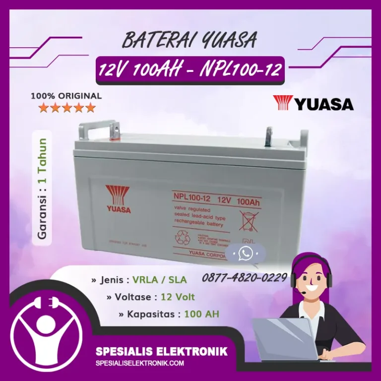 Baterai Yuasa 12V 100AH - NPL100-12