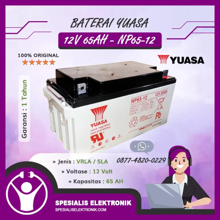 Baterai Yuasa 12V 65AH - NP65-12