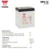 Spesifikasi Baterai Yuasa 12V 4AH - NP4-12