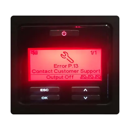 Kerusakan UPS fault error alarm beep