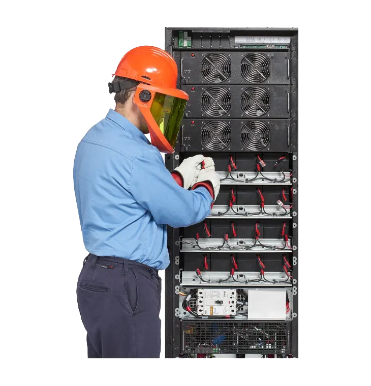Proses preventive maintenance perawatan pengecekan baterai UPS
